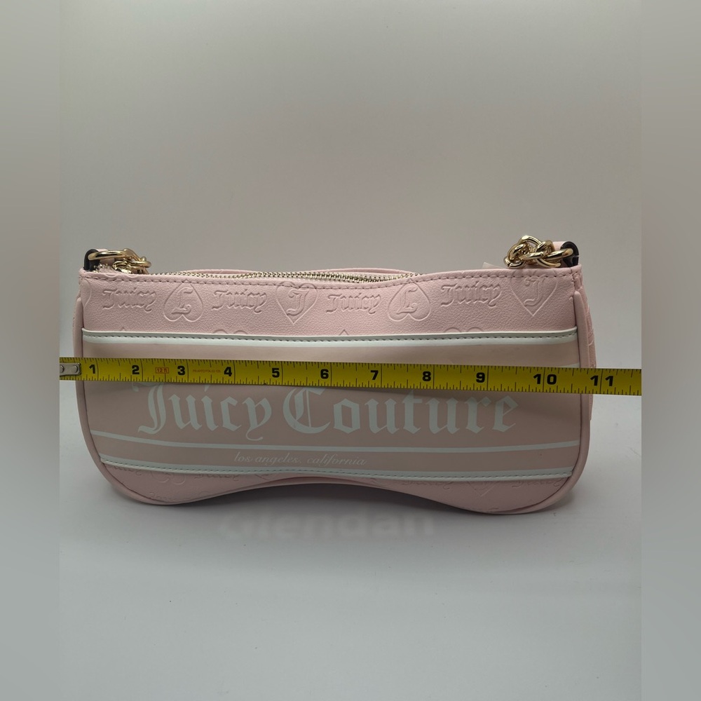 NWT Juicy Couture Powder Blush Pink Faux Leather Fashionista Shoulder Bag OS - Picture 12 of 13